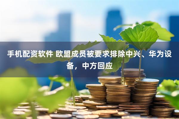 手机配资软件 欧盟成员被要求排除中兴、华为设备，中方回应