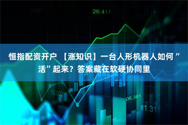 恒指配资开户 【涨知识】一台人形机器人如何“活”起来？答案藏在软硬协同里